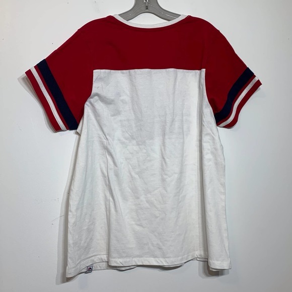 NWT St Louis Cardinals‎ Majestic Jersey Style Red White and Blue T-shirt - Picture 2 of 6